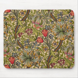 William Morris Golden Lily Antieke Bloempatroon Muismat