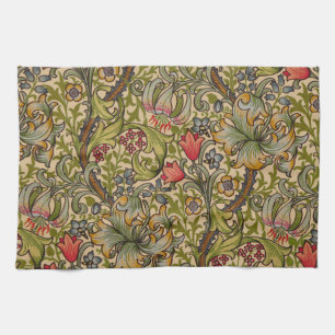 William Morris Golden Lily Antieke Bloempatroon Theedoek