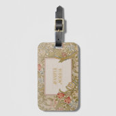 William Morris Golden Lily Art Nouveau Bagagelabel (Voorkant (verticaal))