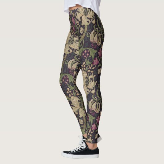 William Morris Golden Lily Art Nouveau Floral Leggings (Links)