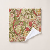 William Morris Golden Lily Bloemen Patroon Bad Handdoek (Wasdoekje)