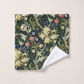 William Morris Golden Lily Bloemen Patroon Bad Handdoek (Wasdoekje)