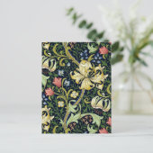 William Morris Golden Lily Bloemen Patroon Briefkaart (Staand voorkant)