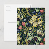 William Morris Golden Lily Bloemen Patroon Briefkaart (Voorkant / Achterkant)