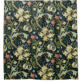 William Morris Golden Lily Bloemen Patroon Douchegordijn (Voorkant)