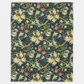 William Morris Golden Lily Bloemen Patroon Fleece Deken (Voorkant)
