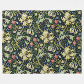 William Morris Golden Lily Bloemen Patroon Fleece Deken (Voorkant (Horizontaal))