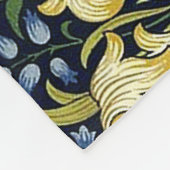William Morris Golden Lily Bloemen Patroon Fleece Deken (Hoek)
