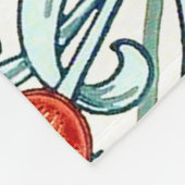 William Morris Golden Lily Bloemen Patroon Fleece Deken (Hoek)