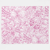 William Morris Golden Lily Bloemen Patroon Fleece Deken (Voorkant (Horizontaal))