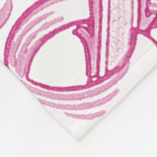 William Morris Golden Lily Bloemen Patroon Fleece Deken (Hoek)