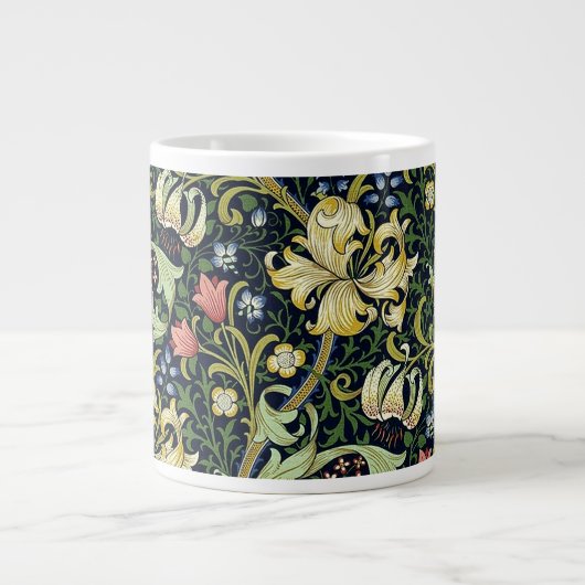 William Morris Golden Lily Bloemen Patroon Grote Koffiekop (Voorkant)