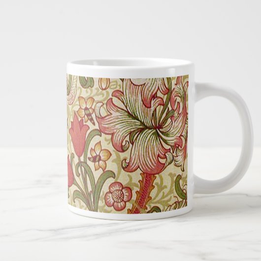 William Morris Golden Lily Bloemen Patroon Grote Koffiekop (Rechts)