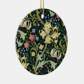 William Morris Golden Lily Bloemen Patroon Keramisch Ornament (Rechts)