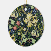 William Morris Golden Lily Bloemen Patroon Keramisch Ornament (Links)