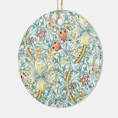 William Morris Golden Lily Bloemen Patroon Keramisch Ornament (Links)