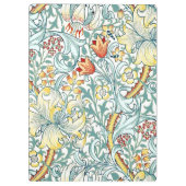 William Morris Golden Lily Bloemen Patroon Klembord (Achterkant)