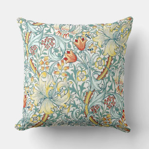 William Morris Golden Lily Bloemen Patroon Kussen