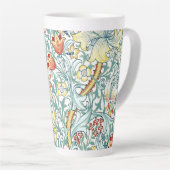 William Morris Golden Lily Bloemen Patroon Latte Mok (Rechterhoek)