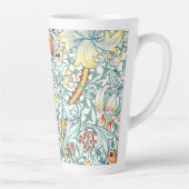 William Morris Golden Lily Bloemen Patroon Latte Mok (Rechts)