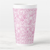 William Morris Golden Lily Bloemen Patroon Latte Mok (Voorkant)
