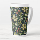William Morris Golden Lily Bloemen Patroon Latte Mok (Rechterhoek)