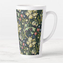 William Morris Golden Lily Bloemen Patroon Latte Mok