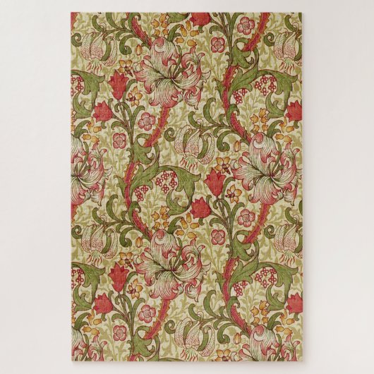 William Morris Golden Lily Bloemen Patroon Legpuzzel (Verticaal)