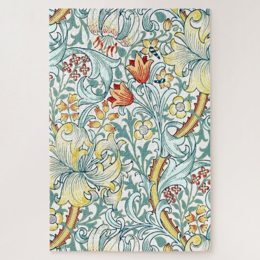 William Morris Golden Lily Bloemen Patroon Legpuzzel (Verticaal)