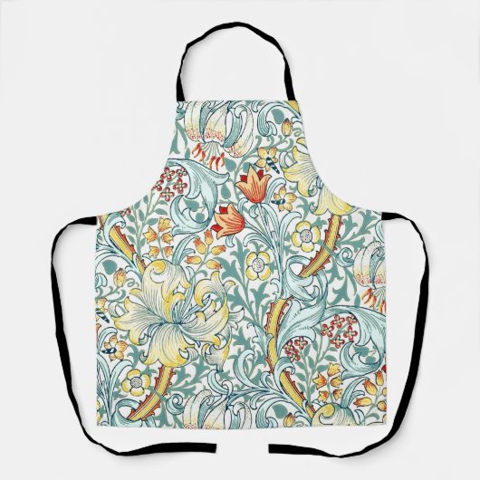 William Morris Golden Lily Bloemen Patroon Schort (Voorkant)