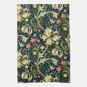 William Morris Golden Lily Bloemen Patroon Theedoek