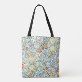 William Morris Golden Lily Bloemen Patroon Tote Bag (Achterkant)