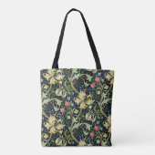 William Morris Golden Lily Bloemen Patroon Tote Bag (Achterkant)