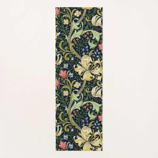 William Morris Golden Lily Bloemen Patroon Yogamat (Voorkant)