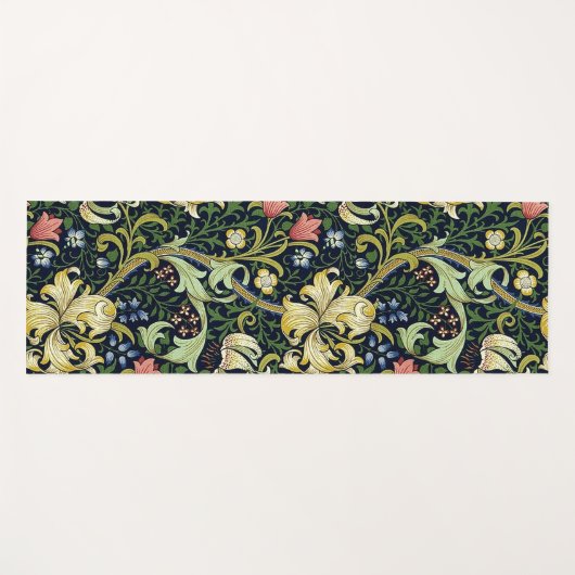 William Morris Golden Lily Bloemen Patroon Yogamat (Voorkant (horizontaal))