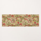William Morris Golden Lily Bloemen Patroon Yogamat (Achterkant (horizontaal))
