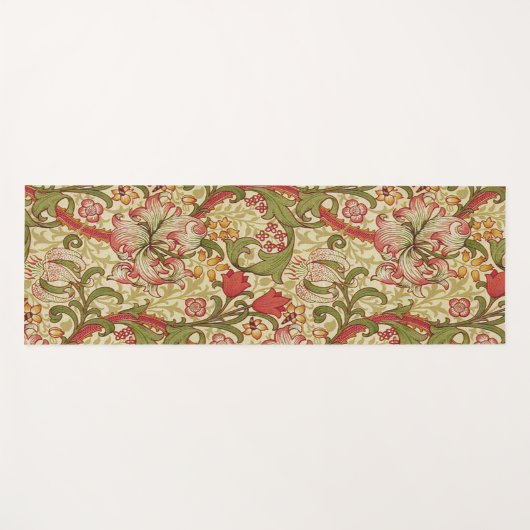 William Morris Golden Lily Bloemen Patroon Yogamat (Voorkant (horizontaal))