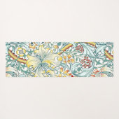William Morris Golden Lily Bloemen Patroon Yogamat (Achterkant (horizontaal))