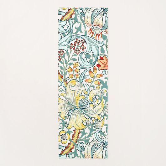 William Morris Golden Lily Bloemen Patroon Yogamat (Voorkant)
