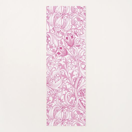 William Morris Golden Lily Bloemen Patroon Yogamat (Voorkant)