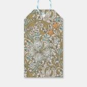 William Morris Golden Lily Blue Gold Classic Cadeaulabel (Voorkant)