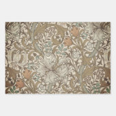 William Morris Golden Lily Blue Gold Classic Inpakpapier Vel (Voorkant 2)