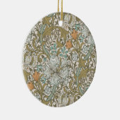 William Morris Golden Lily Blue Gold Classic Keramisch Ornament (Rechts)