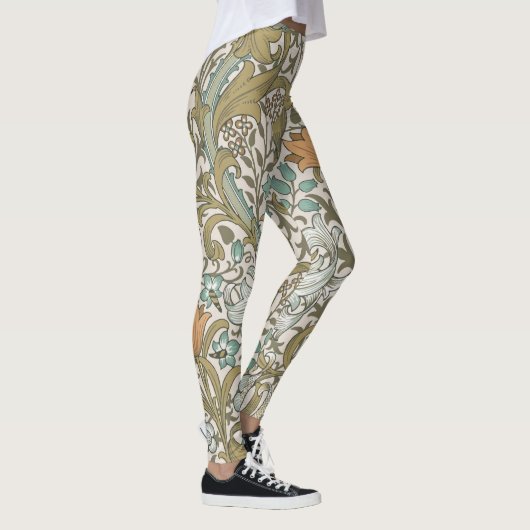 William Morris Golden Lily Blue Gold Classic Leggings (Rechts)