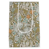 William Morris Golden Lily Blue Gold Classic Medium Cadeauzakje (Achterkant)