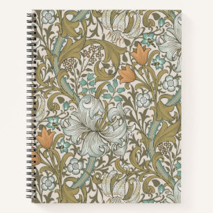 William Morris Golden Lily Blue Gold Classic Notitieboek