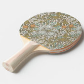 William Morris Golden Lily Blue Gold Classic Tafeltennisbatje (Voorkant Gekanteld)