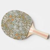 William Morris Golden Lily Blue Gold Classic Tafeltennisbatje (Zijkant)