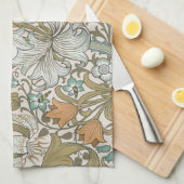 William Morris Golden Lily Blue Gold Classic Theedoek (Quarter Fold)