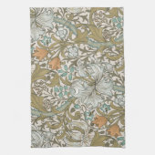 William Morris Golden Lily Blue Gold Classic Theedoek (Verticaal)